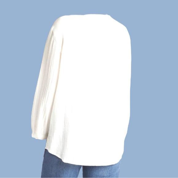 MARKET & SPRUCE Ivan Cotton Gauze Tunic Top Women’s Size S - Picture 7 of 8